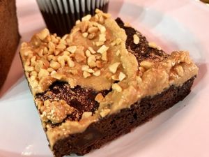 brownie (peanut) at Cupcakes and Shhht in East London