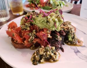 The Italian dish...the cashew pesto is very good! at Cupcakes and Shhht in East London