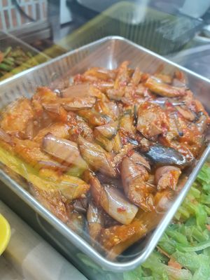 Eggplant ~ 24/6/22 at Green Healthy Vegetarian 绿康素食 in Central Singapore