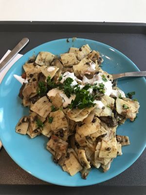 łazanki z kapustą i grzybami (przepyszne) at Smaki Roslinne in Krakow