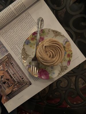 Earl grey cupcake with espresso buttercream  at The Butterwood Bake Consortium in Pittsburgh