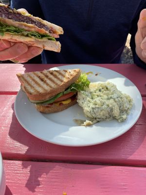 Classic burger  at Love Food Central in St Petersburg