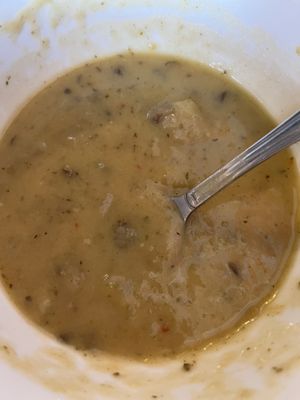 The best mushroom potato soup ever !  at Love Food Central in St Petersburg