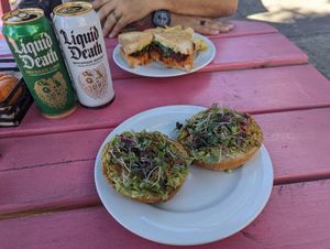 Avocado bagel and banh mi at Love Food Central in St Petersburg