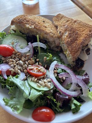 Reuben with side saladd  at Love Food Central in St Petersburg