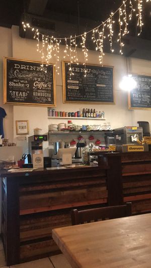 View of the register/counter at Love Food Central in St Petersburg