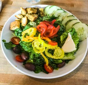 Greek salad (full sized) at Love Food Central in St Petersburg
