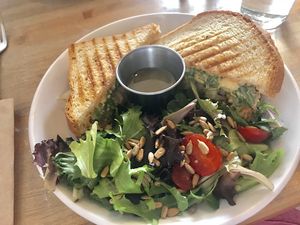 Ruben with side salad ❤️ at Love Food Central in St Petersburg