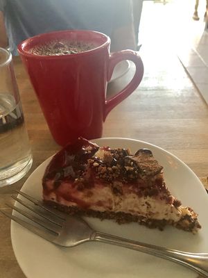 Strawberry Twix cheesecake- YUM! at Love Food Central in St Petersburg