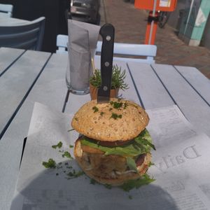 Vegan burger at Flooh's in Roeselare
