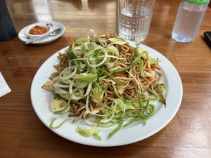 Vegan noodles  at Casa Ari in Gran Canaria