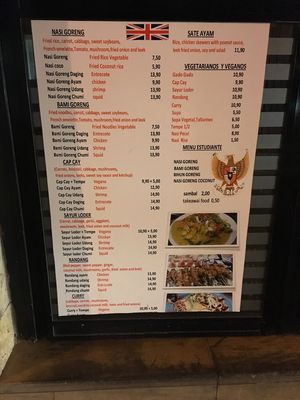 Meny  at Casa Ari in Gran Canaria