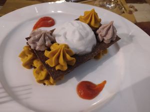 Mille foglie raw at L'Orto Gia Salsamentario in Turin