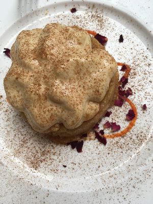 Millet gluten free tarte tatin at L'Orto Gia Salsamentario in Turin