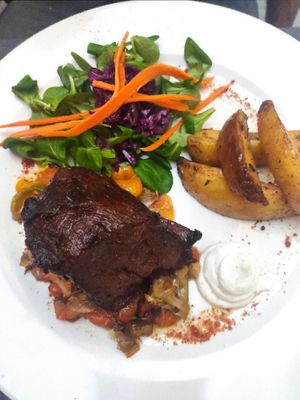 Seitán casero at L'Orto Gia Salsamentario in Turin