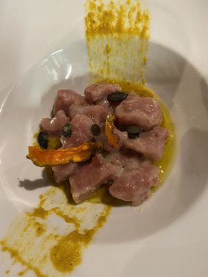 Gnocchi di patate e barbabietola   at L'Orto Gia Salsamentario in Turin