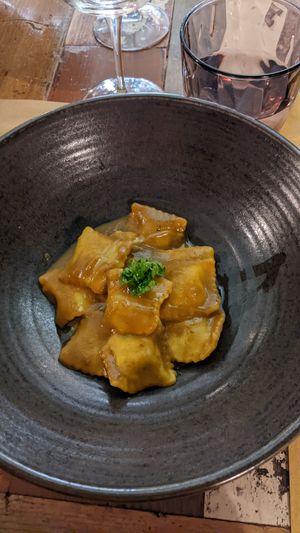 Ravioli ragù di seitan at L'Orto Gia Salsamentario in Turin