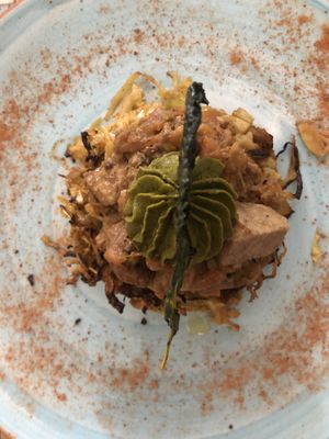  Tempeh, cabbage and polenta   at L'Orto Gia Salsamentario in Turin