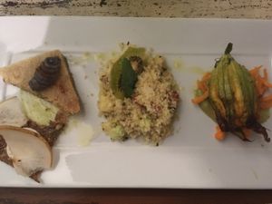 selection of appetisers at L'Orto Gia Salsamentario in Turin