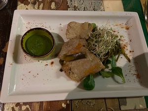 Seitan con verdure  #Veganuary at L'Orto Gia Salsamentario in Turin