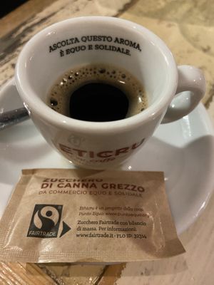 Caffè d'orzo #Veganuary at L'Orto Gia Salsamentario in Turin