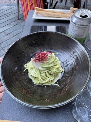 Zucchini spaghetti  at L'Orto Gia Salsamentario in Turin