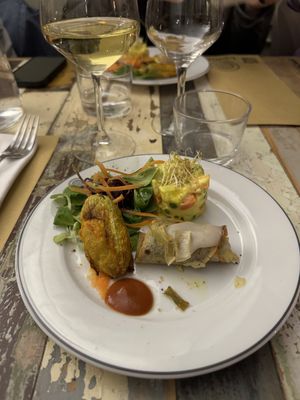 Tris di antipasti vegan  at L'Orto Gia Salsamentario in Turin