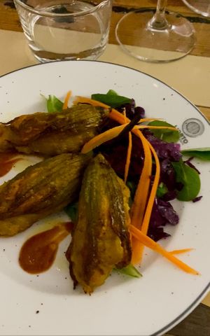 Fiori di zucca  at L'Orto Gia Salsamentario in Turin