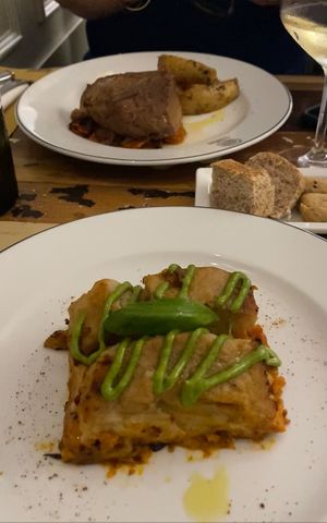 Seitan e patate / moussaka  at L'Orto Gia Salsamentario in Turin