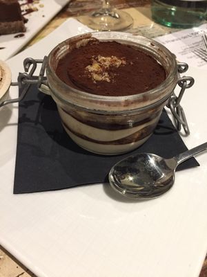 Tiramisu at L'Orto Gia Salsamentario in Turin