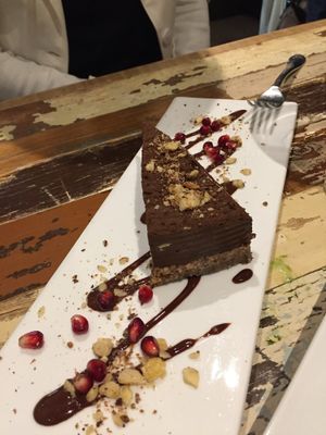 Torta al cioccolato crudista  at L'Orto Gia Salsamentario in Turin