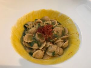 Orecchiette pasta at L'Orto Gia Salsamentario in Turin