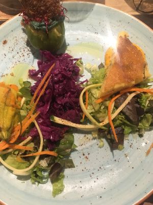 Appetiser trio at L'Orto Gia Salsamentario in Turin