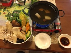 Steam boat dinner, nice one during winter at Jeoksubang - 적수방 in Seoul