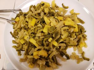 Bitter melon n pineapples. Great combo at Jeoksubang - 적수방 in Seoul