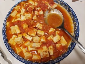 Tomato tofu at Jeoksubang - 적수방 in Seoul