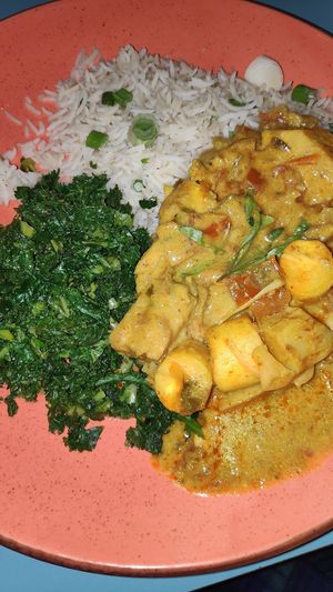 Jackfruit curry with palm hearts at Las Iguanas in South East London