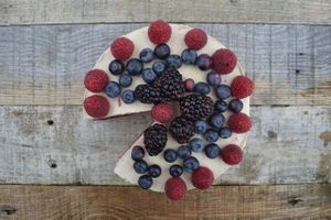 Lemon & Berry nocheesecake at Laurianne's Raw Cakes in Killearn