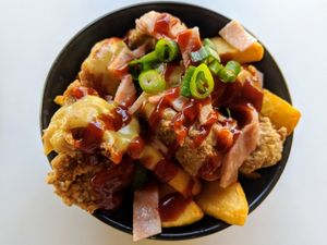 Loaded fries at Bonta Vera in Minmi