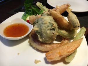 vegetable tempura at Mantra Thai in Newcastle Upon Tyne