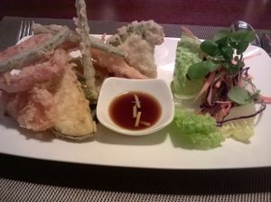 Vegetable tempura at Mantra Thai in Newcastle Upon Tyne