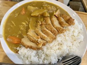 “Chicken” Katsu curry #Veganuary at Veggie Chef in Bangkok
