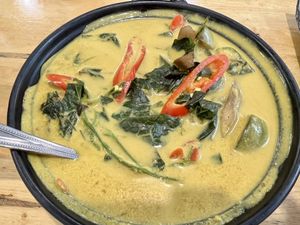 แกงคั่วหอยขม #Veganuary at Veggie Chef in Bangkok