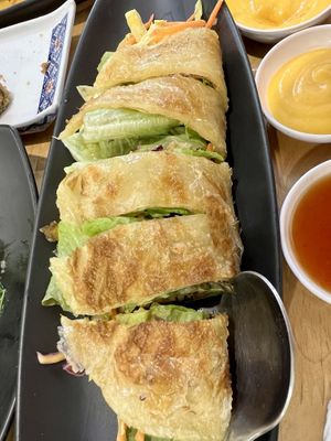 Roti cream salad #Veganuary at Veggie Chef in Bangkok