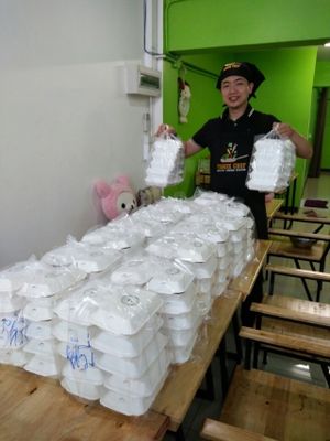 Box lunch delivery!! at Veggie Chef in Bangkok