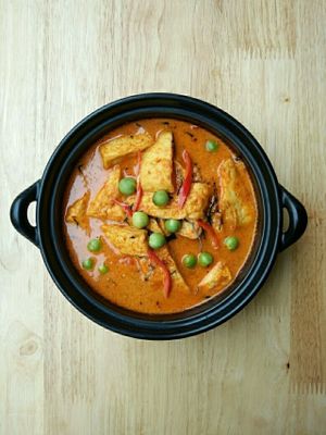 Thai Panang Tofu Curry at Veggie Chef in Bangkok