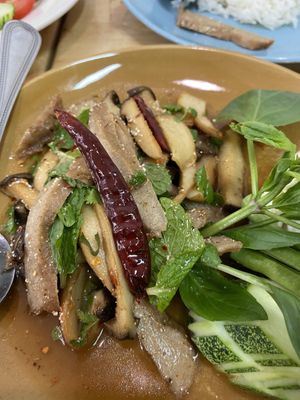 For Thai, this menu is not spicy at all. And it should not be spicy for foreigner. at Veggie Chef in Bangkok