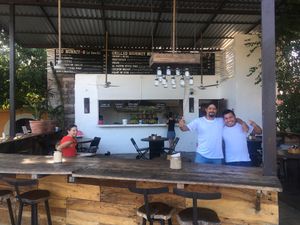 Happy and yummy - so many vegan options ❤️ at Burrito Amor in Tulum