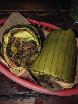 vegan burrito  at Burrito Amor in Tulum