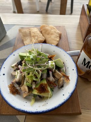 Coconut mushroom ceviche  at Sanara  in Tulum